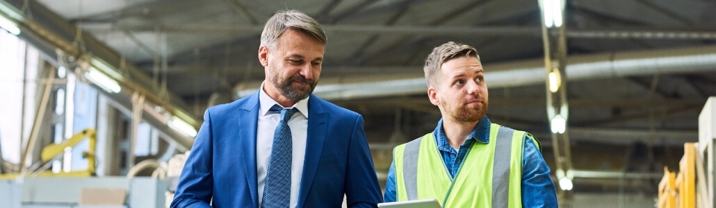 warehouse owner looks relieved